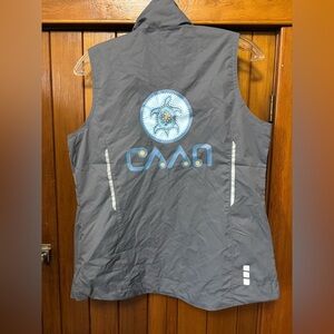 3/$25 Gray Elevate Vest with Lime Accents